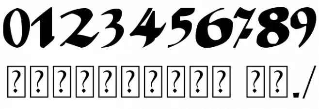 Crazy Calligraphy Font OTHER CHARS