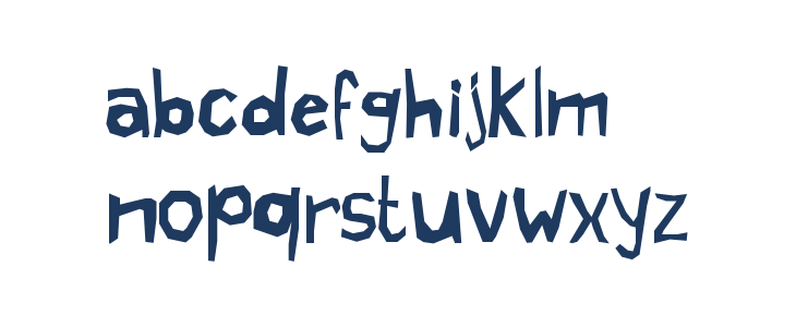 Crazy Cartoon Lowercase