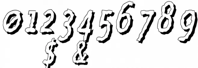 Crazy Cock Font OTHER CHARS