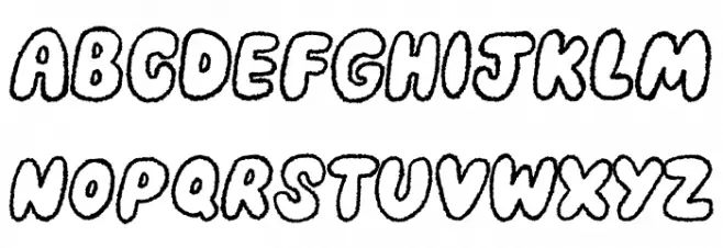 Crazy Diamon Outline DEMO 字体 大写