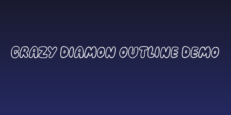 Crazy Diamon Outline DEMO Social Header