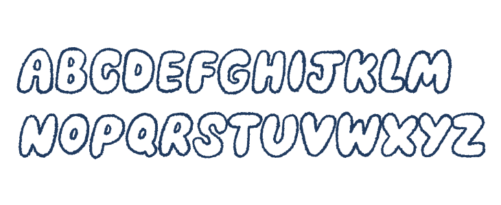 Crazy Diamon Outline DEMO Lowercase