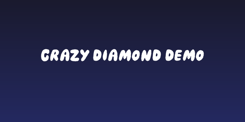 Crazy Diamond DEMO Social Header