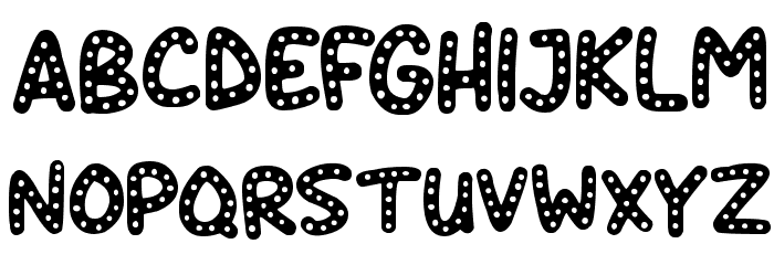 Crazy Dots Font LOWERCASE
