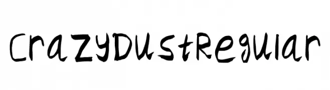 Crazy Dust Regular  تنزيل الخطوط