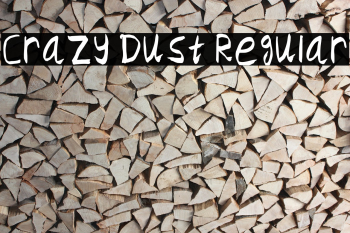 Crazy Dust Regular Font examples