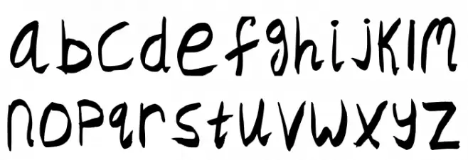 Crazy Dust Regular Font LOWERCASE