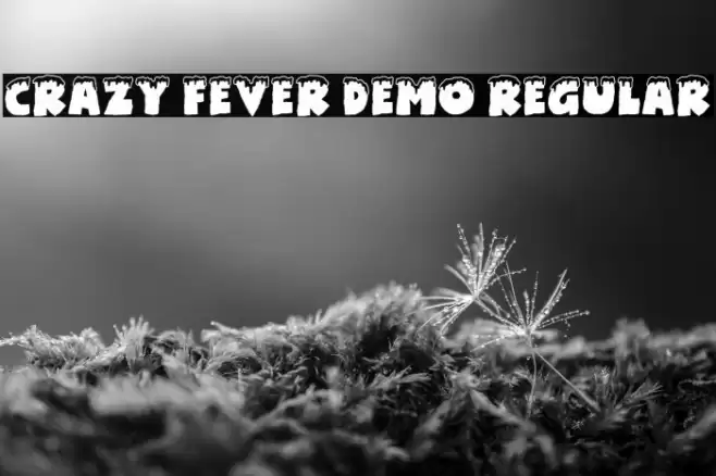 Crazy Fever DEMO Regular Font examples