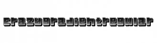 Crazy Gradient Regular  Frei Schriftart Herunterladen
