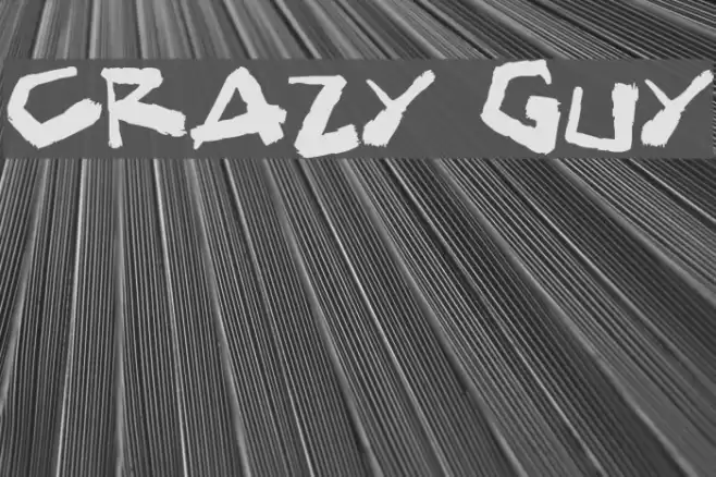 Crazy Guy Font examples