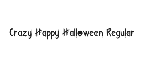 Crazy Happy Halloween Regular Logo