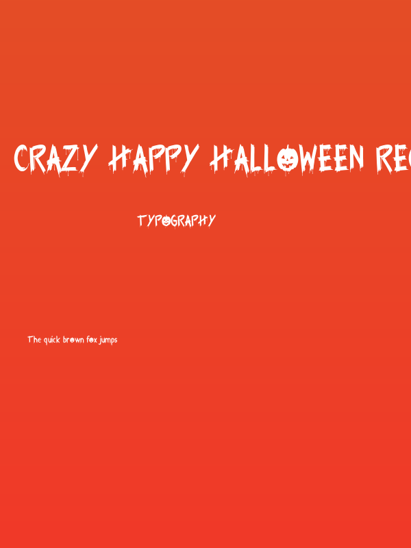 Crazy Happy Halloween Regular Poster