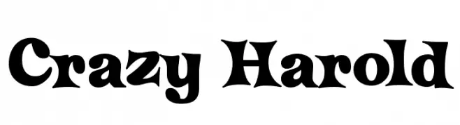 Crazy Harold  Frei Schriftart Herunterladen
