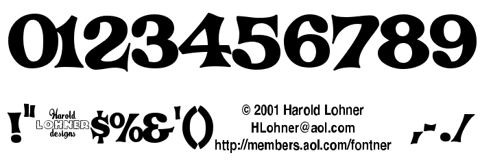 Crazy Harold フォント その他の文字