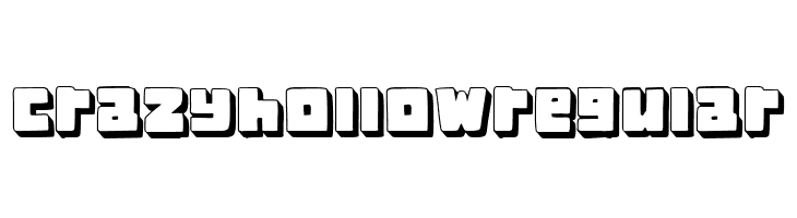 Crazy Hollow Regular  Descarca Fonturi Gratis