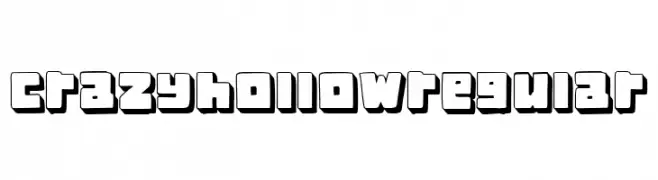 Crazy Hollow Regular  Frei Schriftart Herunterladen