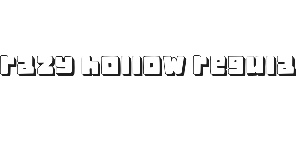 Crazy Hollow Regular Logo