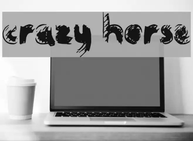 Crazy Horse Font examples
