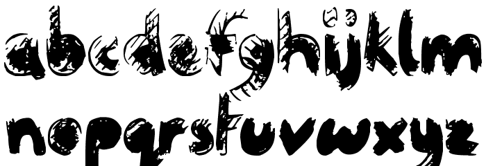 Crazy Horse Font LOWERCASE