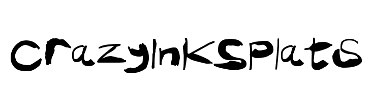 Crazy Ink Splats  Free Fonts Download