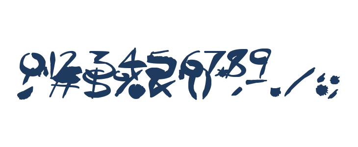 Crazy Ink Splats Other Characters