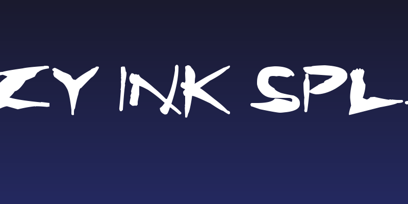 Crazy Ink Splats Social Header