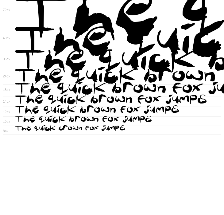 Crazy Ink Splats Waterfall