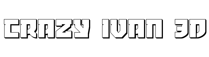 Crazy Ivan 3D  font caratteri gratis