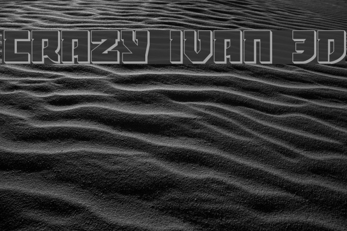 Crazy Ivan 3D Font examples