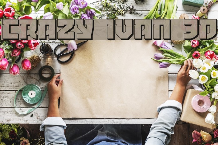 Crazy Ivan 3D Font examples