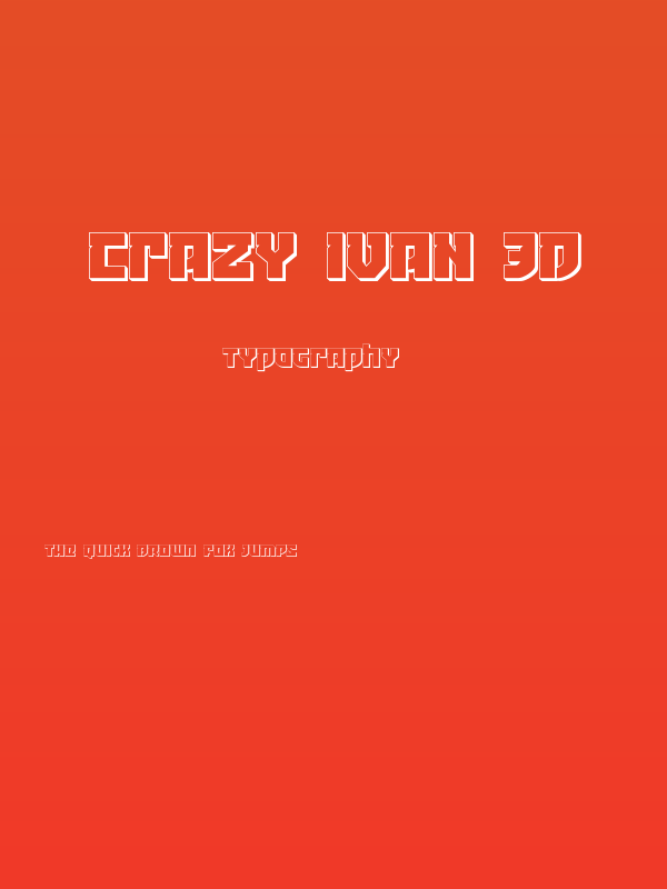 Crazy Ivan 3D Poster