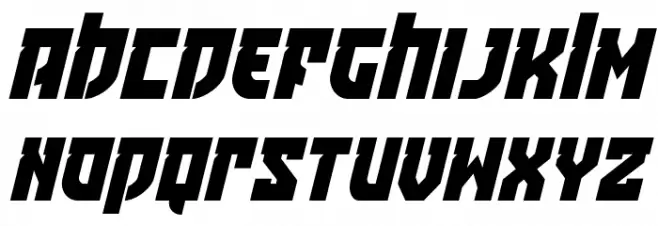 Crazy Ivan Condensed Italic Fonte MAIÚSCULAS