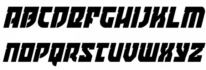 Crazy Ivan Condensed Italic 字体 小写