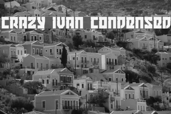 Crazy Ivan Condensed Font examples