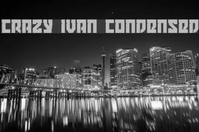 Crazy Ivan Condensed Font examples