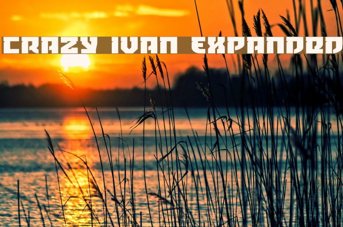 Crazy Ivan Expanded Font examples