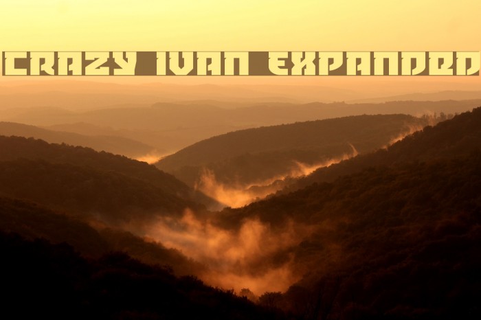 Crazy Ivan Expanded Font examples