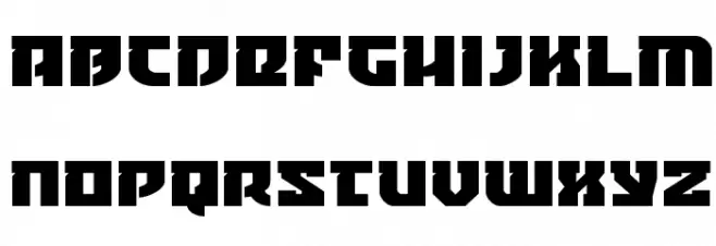 Crazy Ivan Expanded Schriftart Kleinbuchstaben