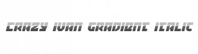 Crazy Ivan Gradient Italic  Free Fonts Download