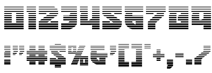 Crazy Ivan Gradient Font OTHER CHARS