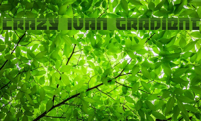 Crazy Ivan Gradient Font examples