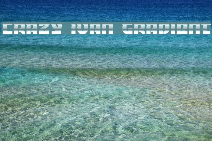 Crazy Ivan Gradient Font examples