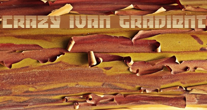 Crazy Ivan Gradient Font examples