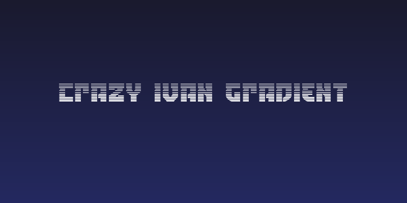 Crazy Ivan Gradient Social Header
