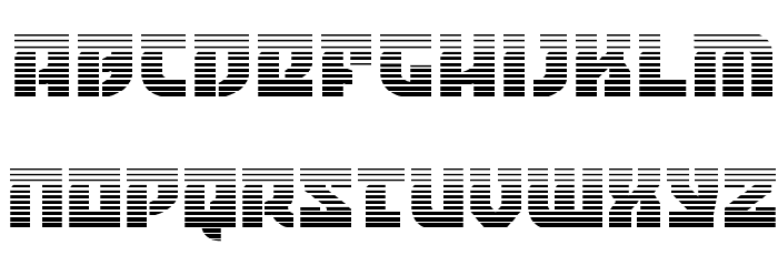 Crazy Ivan Gradient Font LOWERCASE