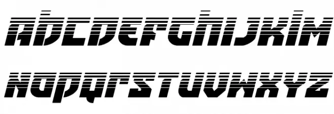 Crazy Ivan Halftone Italic Font Litere mari