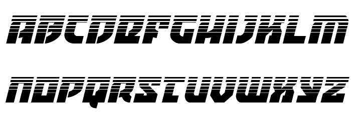 Crazy Ivan Halftone Italic Font LOWERCASE