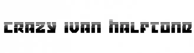 Crazy Ivan Halftone  Free Fonts Download