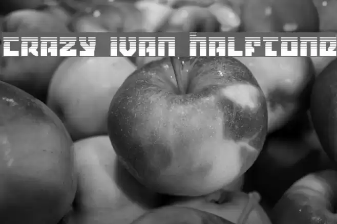 Crazy Ivan Halftone Font examples