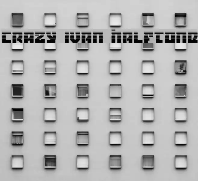 Crazy Ivan Halftone Font examples